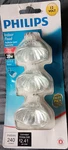 3 Philips Indoor Floor Light Bulbs Mr16 Gu5.3 Base 20w 12v New. Fixed Price $15.96.