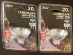 2 - Feit Electric Bulb Landscape Lighting 20w 12 Volt Flood Reflector Bab Gu5.3. Fixed Price $12.49.