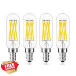 Aielit T8 Dimmable Led Filament Bulb 6w E12 Clear 4pk White. Fixed Price $27.99.