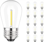 Svater Replacement Bulbs For Outdoor String Lights, 15 Pack S14 Led. Fixed Price $24.80.