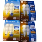 4 Pack Ge Relax Refresh Color Select Led A19 Light Bulbs 16 Pcs 40w Eq Dimmable. Fixed Price $39.87.
