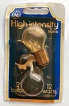 Vintage Ge Bulb 12s8/93t 12 Watt Volt High Intensity W/original Pkg Rear Lt. Fixed Price $4.47.