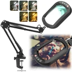 Ivmaie 10x Rectangle Magnifying Glass With Light, 5 Color Modes, Stepless Dimmab. Fixed Price $56.82.