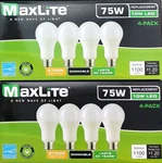 8 Maxlite A19 Led Bulbs 75w Eq 10w Dimmable 2700k Soft White 1100 Lumens. Fixed Price $11.19.