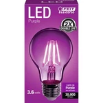 Feit Electric A19/tp/led 120v 4.5w E26 Medium A19 Clear Glass Purple Led Bulb. Fixed Price $9.81.