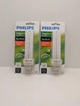 Philips 13w Pl-c Soft White Energy Saver Bulb 5-3/16" Length G24q-1 Base New 2pc. Fixed Price $12.00.
