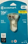 Ecosmart 50w Equivalent Bright White (3000k) Mr16/ Gu 5.3 Led Dimmable 500 Lumen. Fixed Price $9.00.
