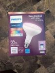 Philips Smart Wi-fi Led Flood Light, Full Color 65w, Br40 Bulb Type, App Enabled. Fixed Price $23.95.