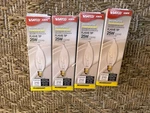 Lot Of 4 Satco 25w Clear Decorative Flame Tip Bulbs Chandeliers A3674. Fixed Price $12.00.