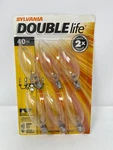 Vintage 40w Sylvania Doublelife Bulbs 6 Pack Chandelier B10 Small Base Usa. Fixed Price $14.99.