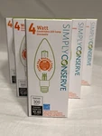 Simply Conserve 4w (40w) Led Candelabra Dimmable B11 Filament Light Bulb New. Fixed Price $3.99.