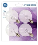 Ge 4 Pk 25w Light Bulb White Bathroom Bulbs 195 Lumens E12 Base. Fixed Price $11.97.