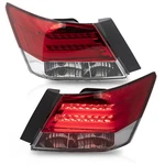 Customized Red Clear Tail Lights With Led Running Light For 08-12 Honda Accord. Fixed Price $159.99.