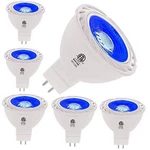 Mr16 Led Light Bulbs 50w Equivalent Halogen Replacement 6w 12v Bi-pin Blue. Fixed Price $27.13.