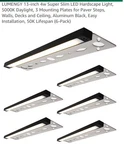 Lumengy 13-inch 4w Super Slim Led Solid Black Hardscape Lights 5000k 6-pack. Fixed Price $55.00.