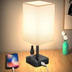 Table Lamp Dimmable Cozoo Usb Bedside Desk With 2 Assorted Styles. Fixed Price $39.87.