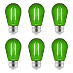 Sunlite Led S14 String Light Bulb, 2 Watts (25w Equivalent), 6 Count, Green. Fixed Price $36.99.