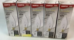5 Pk Satco A3683 40w Torpedo Clear Decorative Light Bulb Candelabra Base. Fixed Price $21.95.
