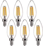 Qingmiao/intertek B11 E12 6w 2700k Led Candle Bulb, 6 Pack, New. Fixed Price $12.99.