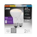 Feit Electric R20 Led Light Bulb, 45w 45 Watt - 2 Pack, Adjustable White. Fixed Price $22.94.