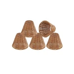 Aspen Creative 51003-5, Empire Clip-on Chandelier Lamp Shade, Natural Rattan,.... Fixed Price $126.85.