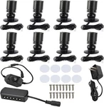 8pack Dimmable Led Mini Spotlight For Display Cabinet Showcase 6400k Cold White. Fixed Price $38.99.