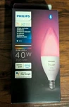 Philips Hue White And Color Ambiance 40w E12 Smart Led Candle Bulb - New. Fixed Price $35.00.