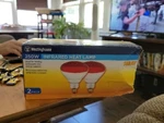 Westinghouse Infrared Heat Lamp 250w R40 Medium Base Only One In Pack. Fixed Price $7.99.