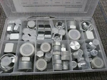 Aquaaulos 64 Pcs. O-ring Face Seal Cap & Plug Assortment Kit, Adapter Set. Fixed Price $70.00.