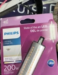 New Philips T3 Rsc Led Light Bulb 14 Watt= 200w 3000k 800 Lm. Double Ended Obo. Fixed Price $20.00.