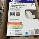 Comm. Electric 3 In Led Color Changing Recessed Kit W/ Night Light 1005613655. Fixed Price $55.00.