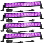 Onforu 4 Pack 42w Led Black Lights Blacklight Bars With Plug And Switch Glow .... Fixed Price $83.15.