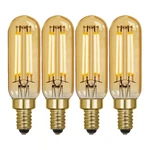 40-watt Equivalent T6 Dimmable Straight Filament Amber Glass E12 Candelabra Vint. Fixed Price $16.87.