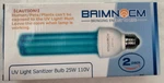 Baimnocm Uv Light Sanitizer Bulbs 25w 110v 2 Pack Tube Style Bulb Uvc. Fixed Price $30.00.