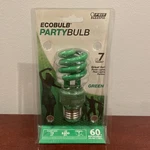 Feit Electric Ecobulb 60w - Uses 13w Party Bulb Green Porch Light. Fixed Price $11.99.