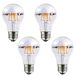 Lxcom Lighting A19 Half Chrome Silver Led Light Bulb 8w Dimmable Bowl Tip. Fixed Price $35.30.