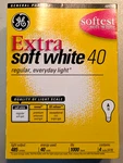 New Pack Of 3 Ge Extra Soft White 40w Bulbs, Nos! 1000 Hours. Fixed Price $23.99.