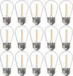 Jaspertronics 15-pack Outdoor S14 Led Bulbs, 2200k Warm White, E26 Base,. Fixed Price $12.99.