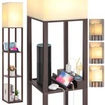 Folksmate Touch Control Shelf Led Floor Lamp With Shelves, Charging Usb, Type.... Fixed Price $81.83.