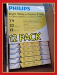 12 Pack Philips Bright White 32-watt 12-inch T9 Light Bulb 1-1/8" Fc12t9 New Box. Fixed Price $69.99.