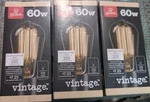 Globe Electric 01321 Single Vintage Edison 60w 2700k Dimmable S60. Fixed Price $24.99.