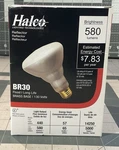 Halco Br30fl65 104070 Br30 Flood Light Bulb Lamp E26 580 Lumens 120/130v 65w. Fixed Price $7.99.