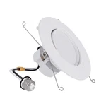 Halo Ra Recessed Lighting 6 Inch Led Trim Downlight With Adjustable Gimbal Se.... Fixed Price $65.76.