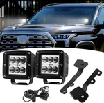 Wsays 2pcs 24w Led Light Pods & Ditch Hood Hinge Pod Mount Bracket White. Fixed Price $94.72.
