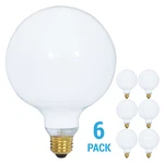 6 Pack Bulbrite 350150 Globe Bulb G40 Medium E26 Base 150w 125v White 2700k Warm. Fixed Price $36.00.