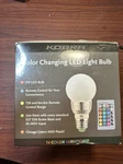 Kobra Color Changing Led 4 Light Bulbs W/ 2 Remotes 3w E26/e27 - White Silver. Fixed Price $57.65.