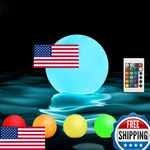 Borelor Floating Pool Lights 6-pack 3" Usb Rechargeable Waterproof Globe Lamp. Fixed Price $54.58.