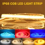 16.4ft Waterproof Cob Led Strip Lights 384leds/m Flex Tape For Boat Car 12v/24v. Fixed Price $26.97.