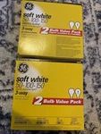 Ge Soft White 100w Bulbs (4 Pack), Collector S Item, Nos, A21, Old School. Fixed Price $25.00.