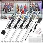 Martronic 4-pack 12 Inch Led Display Case Lighting Kit, Black Dimmable Booksh.... Fixed Price $55.47.